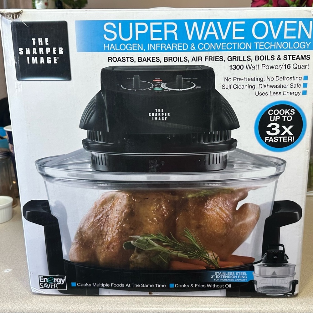 Brand New – The Sharper Image Super Wave Oven (16 Quart, 1300W)